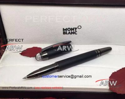 Perfect Replica AAA Mont Blanc Starwalker Black RollerBall Replica Pen